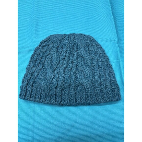 The North Face Cable Knit Beanie & Scarf Set Teal / Slate Blue Alpaca Wool main image 12